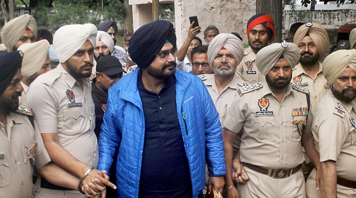 Sidhu Walks Out Of Jail Targets Centre And Cm Democracy In Chains