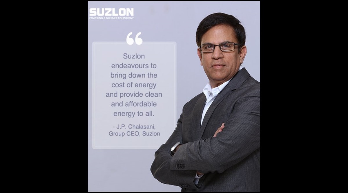 Suzlon board appoints J P Chalasani as Chief Executive Officer