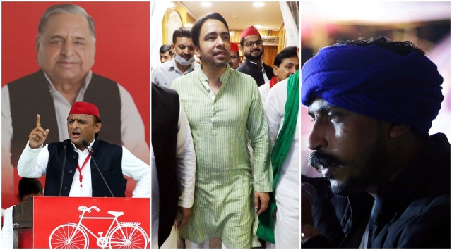 Akhilesh Yadav, Jayant chaudhary, Chandrashekhar Azad, unity message to Dalits, birthplace of Ambedkar, Madhya Pradesh, Lok Sabha election pitch, Lok Sabha polls 2024, BJP, RLD, BSP, Mayawati, Dalit voters, indian express