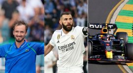Daniil Medvedev, Jannik Sinner, Miami Open, Real Madrid beat Valladolid 6-0, Karim Benzema hat trick, Red Bull’s Max Verstappen, Australian Grand Prix