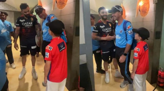 Watch When Virat Kohli Meets Ricky Pontings Son Ipl News The