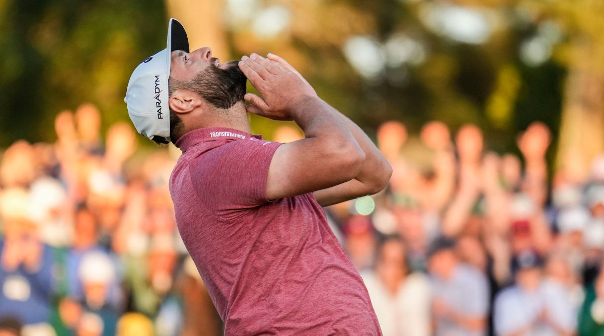 First looks at the Champions Locker Room for Jon Rahm. #TheMasters