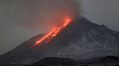 Russian volcano erupts, spewing out a vast cloud of ash