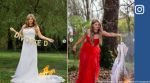 woman celebrated divorce by burning her wedding dress