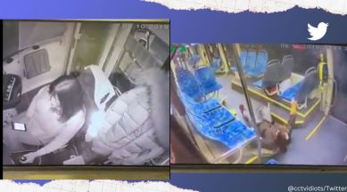 Woman uses mobile phone while driving train and smashes into another