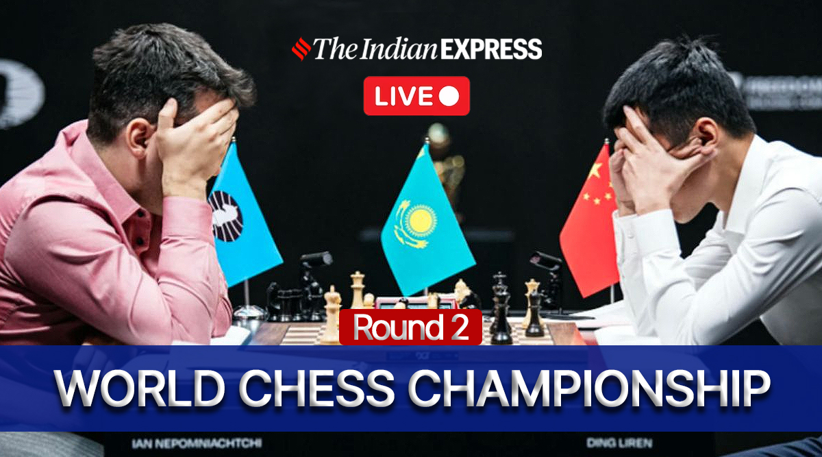 World Chess Championship 2023 Round 2 Live Second game of the