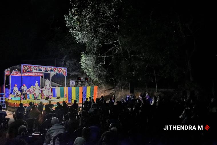 The dance-drama is a night-long event that takes place in open-air theaters