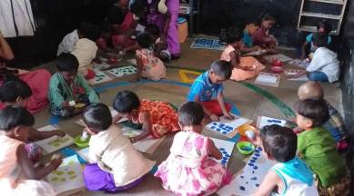anganwadi centre, early childhoof care news, indian express