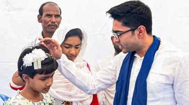 “Jana Sanjog Yatra, Abhishek Banerjee, Trinamool Congress' mass outreach campaign, rural elections in West Bengal, indian express, indian express news