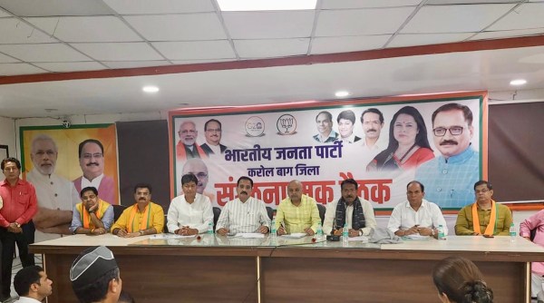New BJP Delhi chief Virendra Sachdeva is prioritising connecting with its ‘old friends’ on the sidelines of an ongoing expansion drive. (Photo credit: Delhi BJP)
