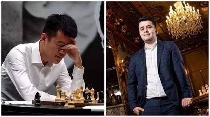 chess24.com on X: Ian Nepomniachtchi resigns and it's match on, with Ding  Liren winning Game 4 to level the scores at 2:2!   #NepoDing #c24live  / X