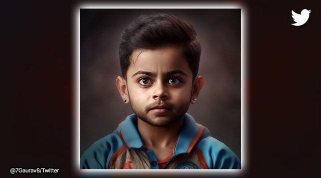 cricketers as children AI