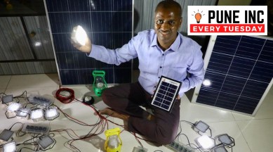 Sachin Dhande solar lamps.