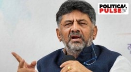 K Annamalai, DK Shivakumar, Election Commission, Election Commission of India, EC checks choppers with Shivakumar family, Indian Express, India news, current affairs