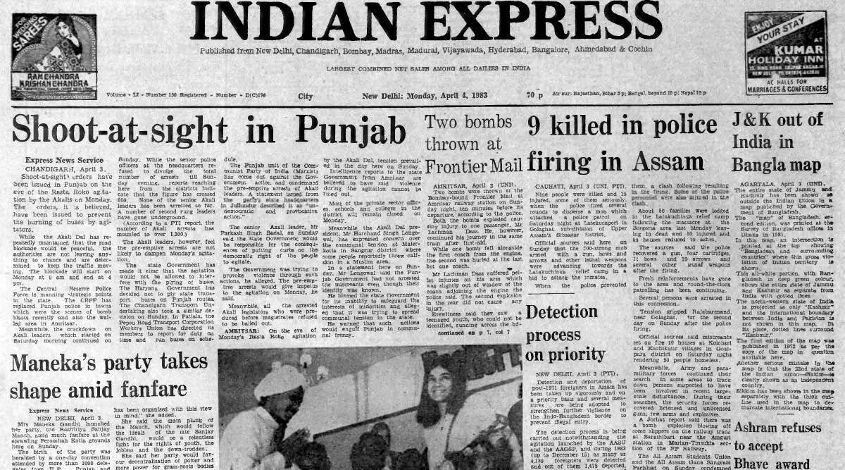 April 4, 1983, Forty Years Ago: Rasta Roko Protest | The Indian Express