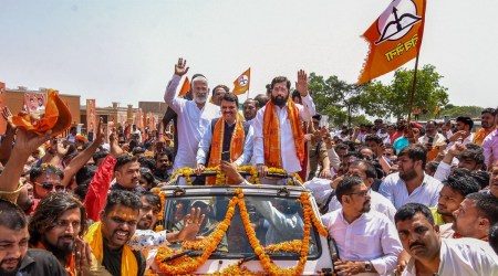 Eknath Shinde, Devendra Fadnavis in ayodhya