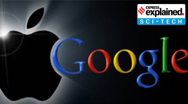 google and apple logos