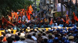 Jahangirpuri Hanuman Jayanti, Delhi Police, Hanuman Jayanti celebration, Ram Navami clashes, second Ram Navami procession in Jagangirpuri, permission for a Ram Navami procession, police denied permission, indian express