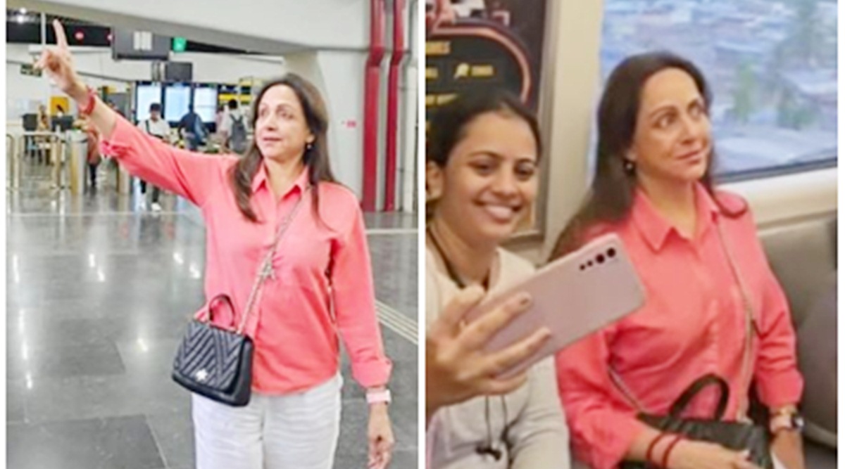 Hema Malini travels by metro and auto, shares video: 'Dazed security  couldn't believe their eyes' | Bollywood News - The Indian Express