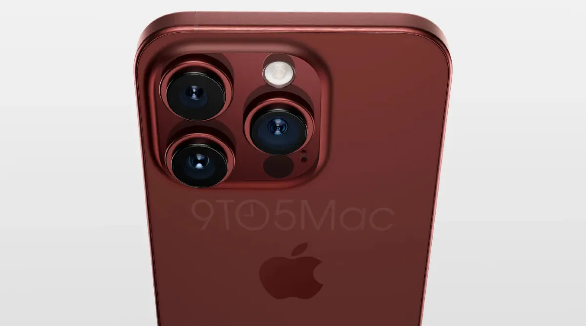 Bare Minimum iPhone Top Bottom and Camera Frames, for iPhone 12 Pro Max / Red