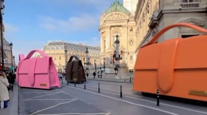 Louis Vuitton models don huge 3D renderings
