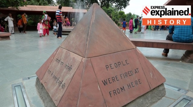 Spot from where bullets fired in Jallianwala Bagh after ordered by Colonel Reginald Dyer on 13 April, 1919, in Amritsar, as seen in 2018.