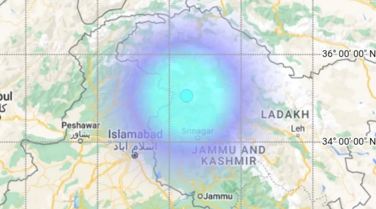 4.1-magnitude earthquake hits Jammu and Kashmir – Indian Express