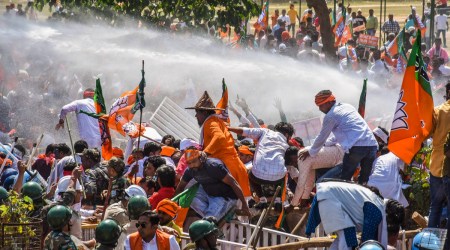 En route to gherao Jharkhand Secretariat, BJP workers lathi-charged by police