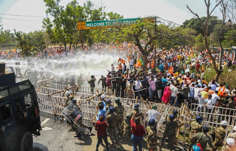 BJP protest in Ranchi