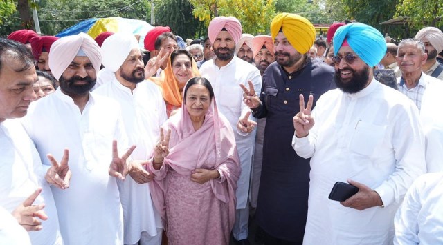 Jalandhar bypoll: Congress candidate Karamjit Kaur Chaudhary files her ...