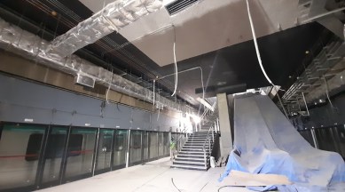 Underground Metro stations, mumbai metro, indian express, indian express news