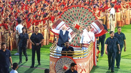 Narendra Modi in Guwahati, PM Narendra Modi in Guwahati, AIIMS Guwahati, Indian Express, India news, current affairs