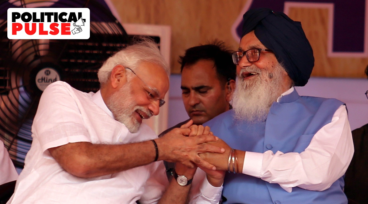 Narendra Modi and Parkash Singh Badal, the PM and the patriarch