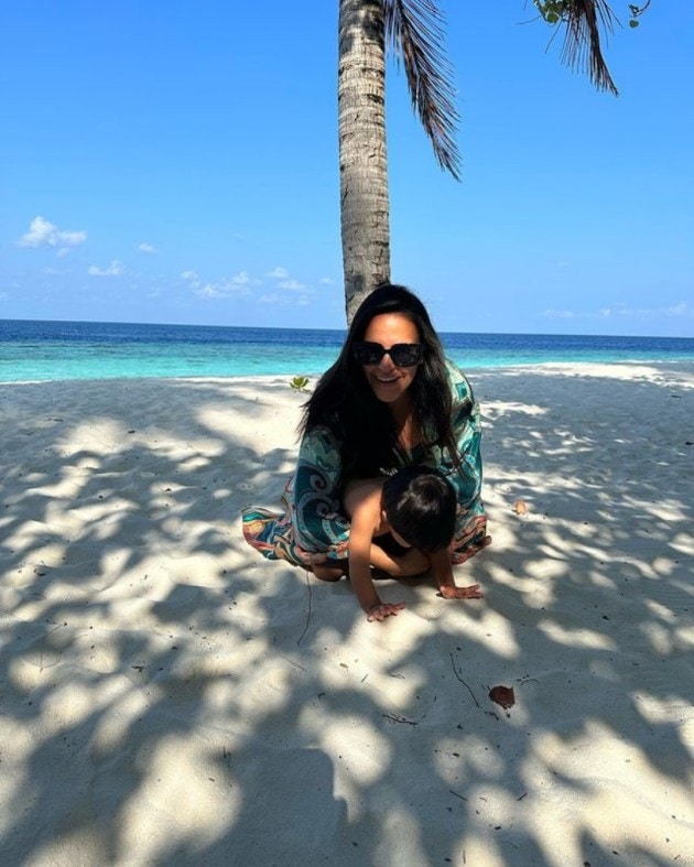 Inside Neha Dhupia’s family vacation in Maldives | Entertainment ...