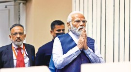 Prime Minister Narendra Modi at the event to mark the 16th Civil Services Day in New Delhi on Friday. Praveen Khanna