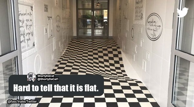 optical illusion tiles