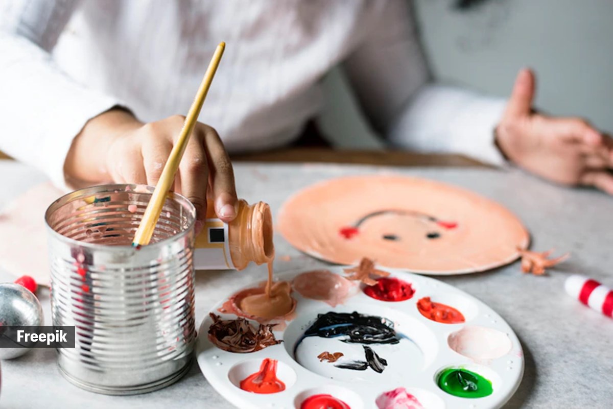painting with kids