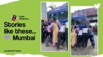 people pushing bus mumbai