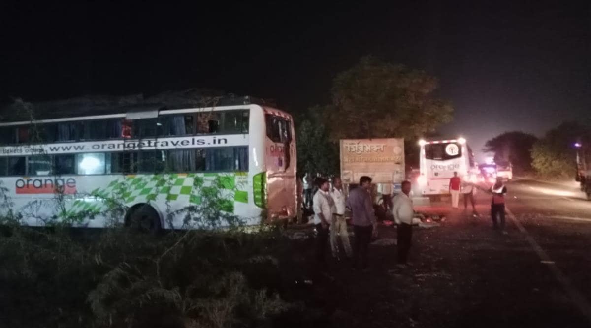 pune solapur highway bus accident