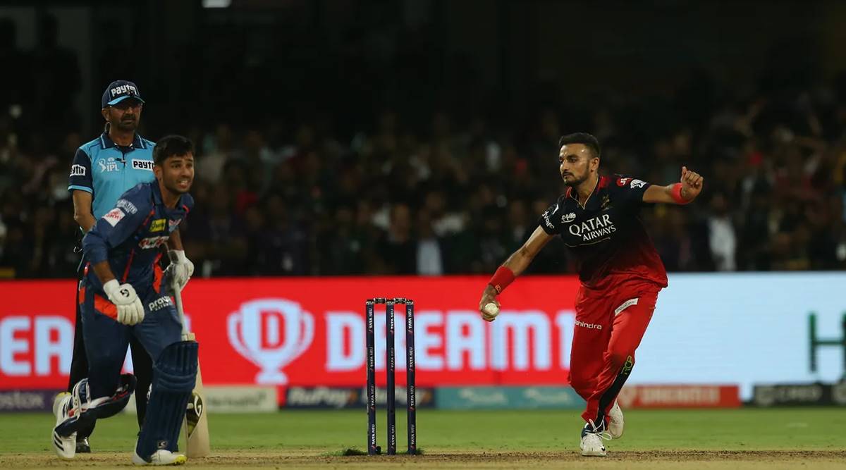 RCB vs LSG IPL 2023 Harshal Patels failed run out at non-strikers end leads to Lucknows last-ball win in Chinnaswamy Cricket News