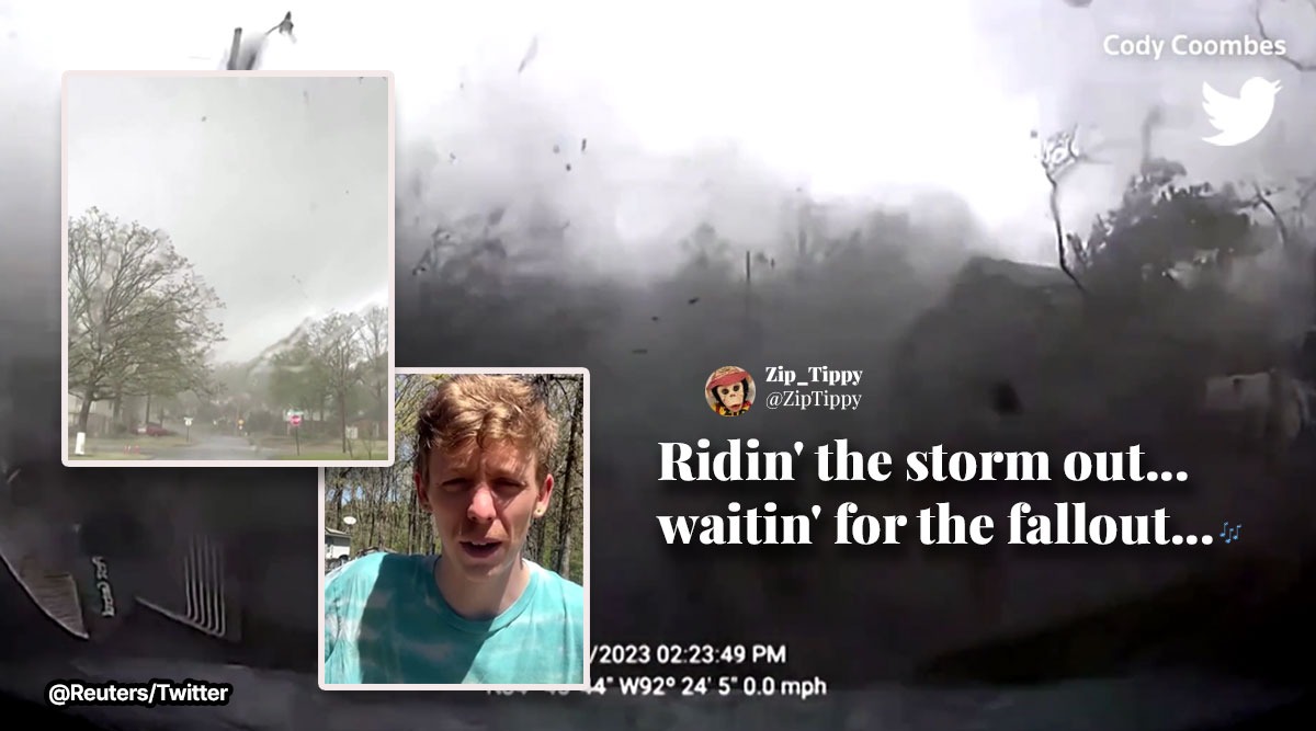 Watch: Survivor In US Records Tornado Wreaking Havoc Around His Car ...