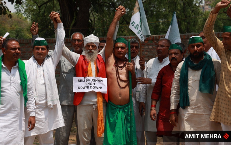 wrestlers protest delhi