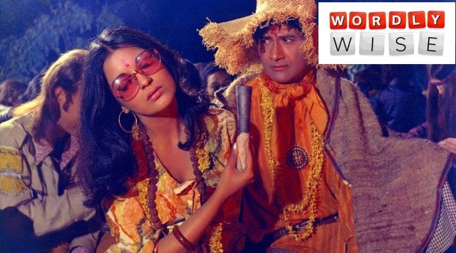 Zeenat Aman playing a troubled flower child