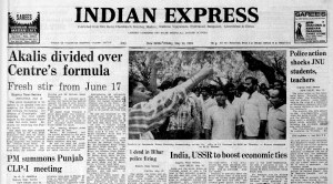 Punjab Talks, Police At JNU, India-Soviet Meet, delhi trams, Akali Dal, Jawaharlal Nehru University (JNU), Soviet Union, Indian express, Opinion, Editorial, Current Affairs