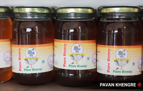 The honey is now sold under the brand name of Madha Che Gaon Manghar. A 250 gram jar of unadulterated jamun-flavoured honey costs Rs 245.
