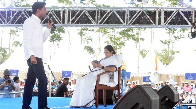 Attack on Abhishek’s Convoy, Kudmi community protest, Birbaha Hansda's vehicle vandalisation, Bengal police, mamata banerjee, Abhishek Banerjee, indian express, indian express news