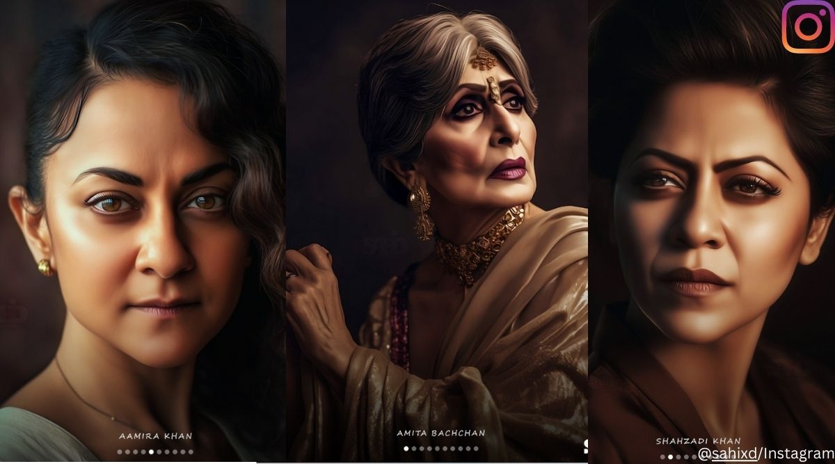 AI imagines how Amitabh Bachchan, Shah Rukh Khan, Salman Khan would look like if they swapped genders