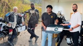 Ajith Kumar with Sugat Satpathy (Instagram_ Sugat Satpathy)