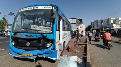 Luxury bus rams into GSRTC bus, hits waiting passengers; 5 killed