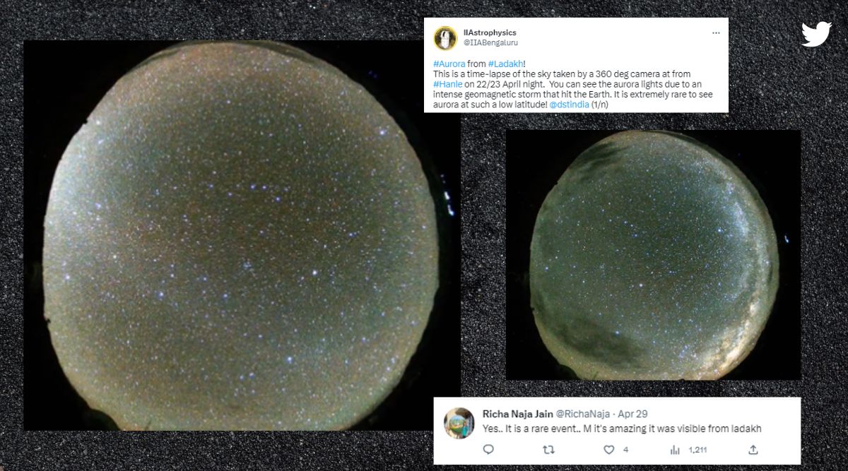 Northern lights seen in Ladakh